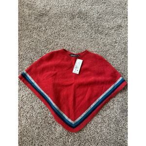 Native world stripped poncho